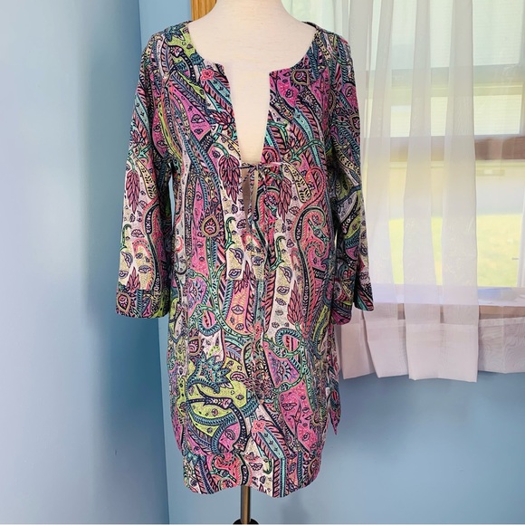 Tommy Bahama Pastel Paisley Swimsuit Coverup - Picture 5 of 5